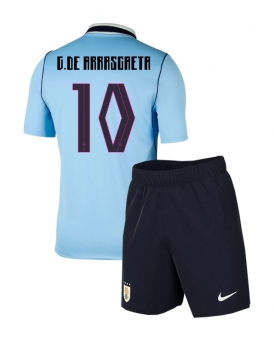 Billige Fotballdrakt Uruguay Giorgian de Arrascaeta #10 Replika Hjemmedraktsett Barn VM 2026 Kortermet (med bukser)